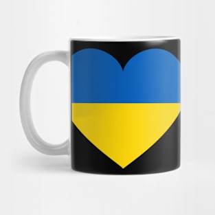 Ukraine Heart Flag Ukrajina Patriot Fan Mug